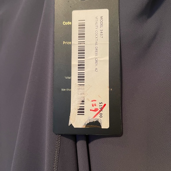 Beautiful grey chiffon part dress. Classy and elegant. - Picture 5 of 6